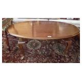 Oval coffee table 27" x 42" x 17" h