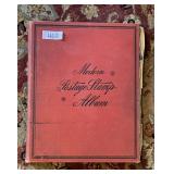 Vintage stamp collection in book