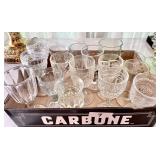 Antique wine glasses
