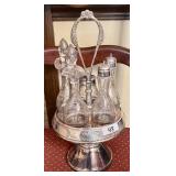 Silverplate castor set