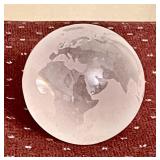 Tiffany & Co. globe paperweight 2" diameter