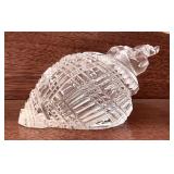 Waterford crystal seashell paperweight
