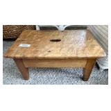 Small antique wood stool