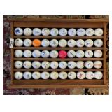 Golf ball display with balls
