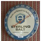 Vintage Sterling Salt Company thermometer