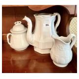 3 pieces of antique ironstone