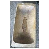 Large primitive dough bowl 18" x 38"