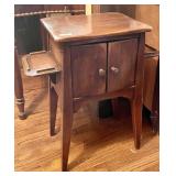 Antique smoking stand --metal lined