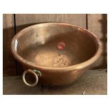 Heavy copper bowl 11" diameter