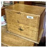 Antique dovetailed box 9x7x11" tall