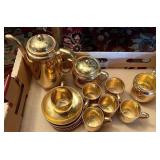 Noritake golden demitasse tea set