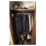 Contents of front hall coat closet w/vacuum
