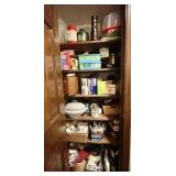 Bathroom closet contents