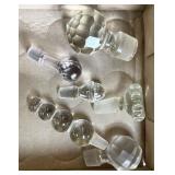 6 crystal decanter stoppers