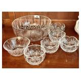 Group of assorted Waterford crystal bowls