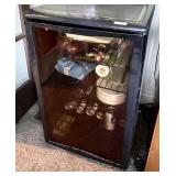 Sunbeam glass-door mini fridge 20x22x32" tall