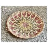Alaskan split willow root basket 14" dia.