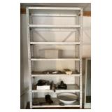 5ï¿½ metal shelf plus contents