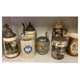 7 beer steins