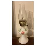 Milk glass lamp