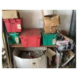 5 totes + Christmas lighting