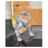 Swarovski crystal monkey