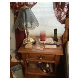 Nightstand and lamp