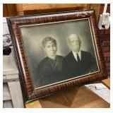 Antique framed portrait