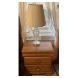 Nightstand and lamp
