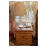 Nightstand and lamp