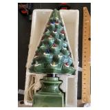 Lighted ceramic Christmas tree