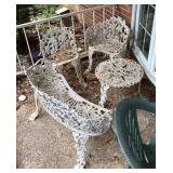 4-piece cast iron outdoor patio set