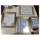 Framed commemorative stamps