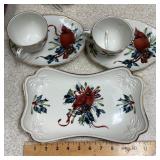 Lenox "Winter Greetings" snack set