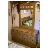 Dresser with mirror