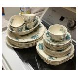Blue Johnson Bros. transferware dishes