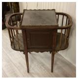 Vintage copper-lined smoking stand