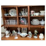 Contents of china hutch