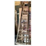 2 wooden ladders --10