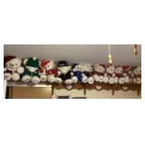 Large collection of stuffed bears