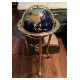 Brass floor globe