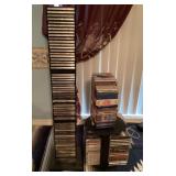 Group of CDs and CD storage