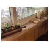 Cleanup lot on windowsill