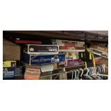 Board games in closet
