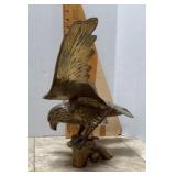 Brass eagle sculpture