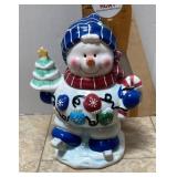 Snowman cookie jar