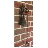 Brass wall-mount bell