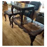 Coffee table and 2 end tables