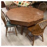 Poker table/bumper pool table and 4 chairs