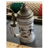 Beer stein with lithopane